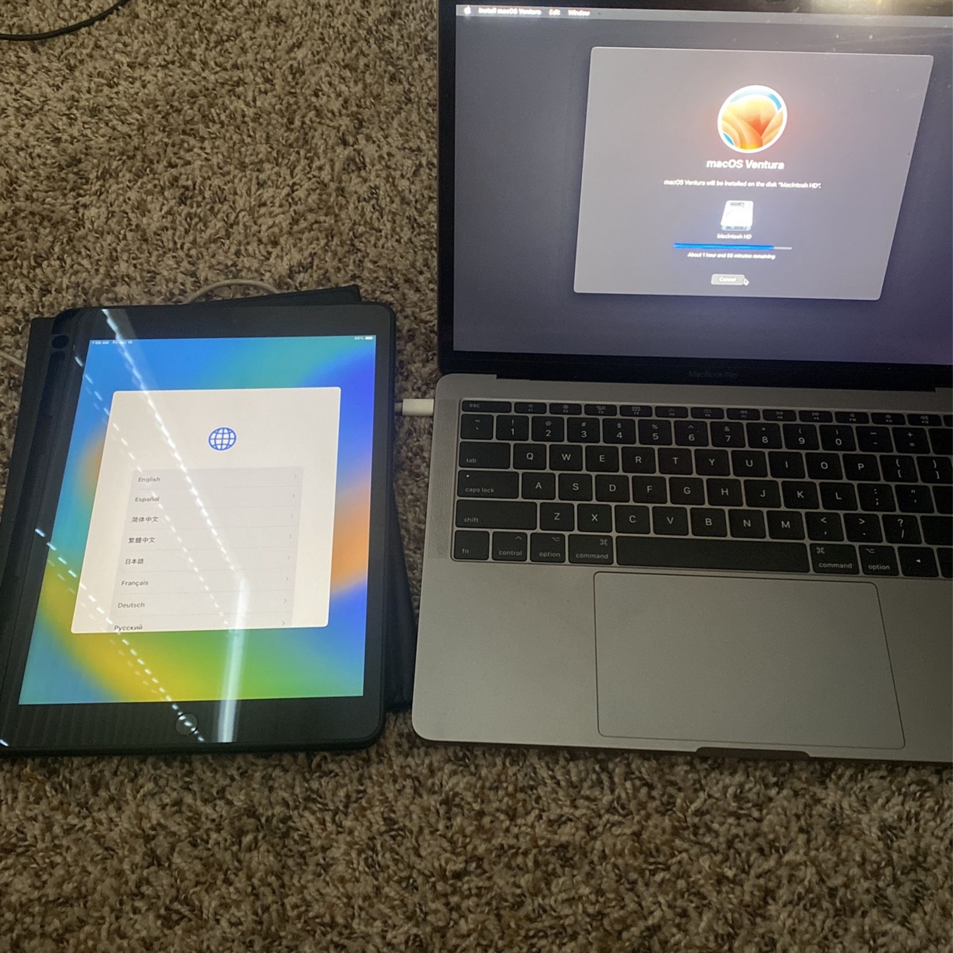 iPad And MacBook Pro 