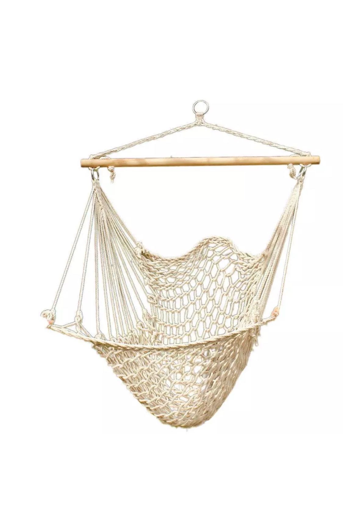 Rope Hammock Swing Seat Cushions Hanging Chair Porch Outdoor Indoor Patio Yard