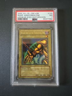 Yu-Gi-Oh! Right Arm of the Forbidden One LOB-122 PSA 7 Exodia Legend of Blue Eyes
