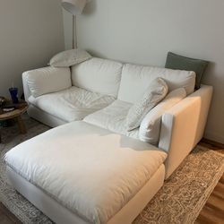 West Elm Modular 3 Piece Linen couch