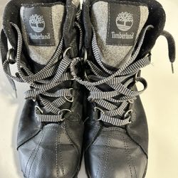 Timberland White Ledge Mid Waterproof Hiking Boots Men's Black/Grey - Mens US9