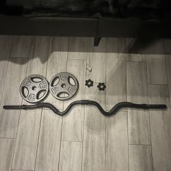 Ez Bar + 2 10 Pound Plates 