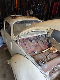 1962 VW Bug Og Rag top matching pan