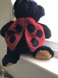 Ladybug collectible teddy bear $30