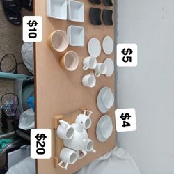 COFFEE TEA SETS PLATES CUPS
