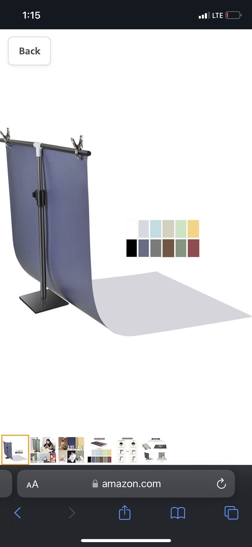 Small Tabletop Backdrop Stand With Backdrops 