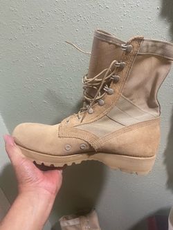 ALTAMA COMBAT DESERT TAN SUEDE BOOTS CAMPAIG BRANDED, new no box Size 11.5