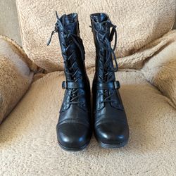 New Black Combat Boots