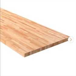 4 ft. L x 25 in. D Unfinished Maple Butcher Block Countertop in with Square Edge