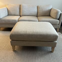 Sofa, Loveseat with ottoman 