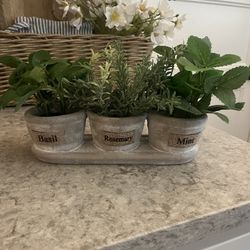Faux Herb Set $8