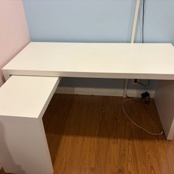 IKEA  MALM Office desk With Pull Out Panel