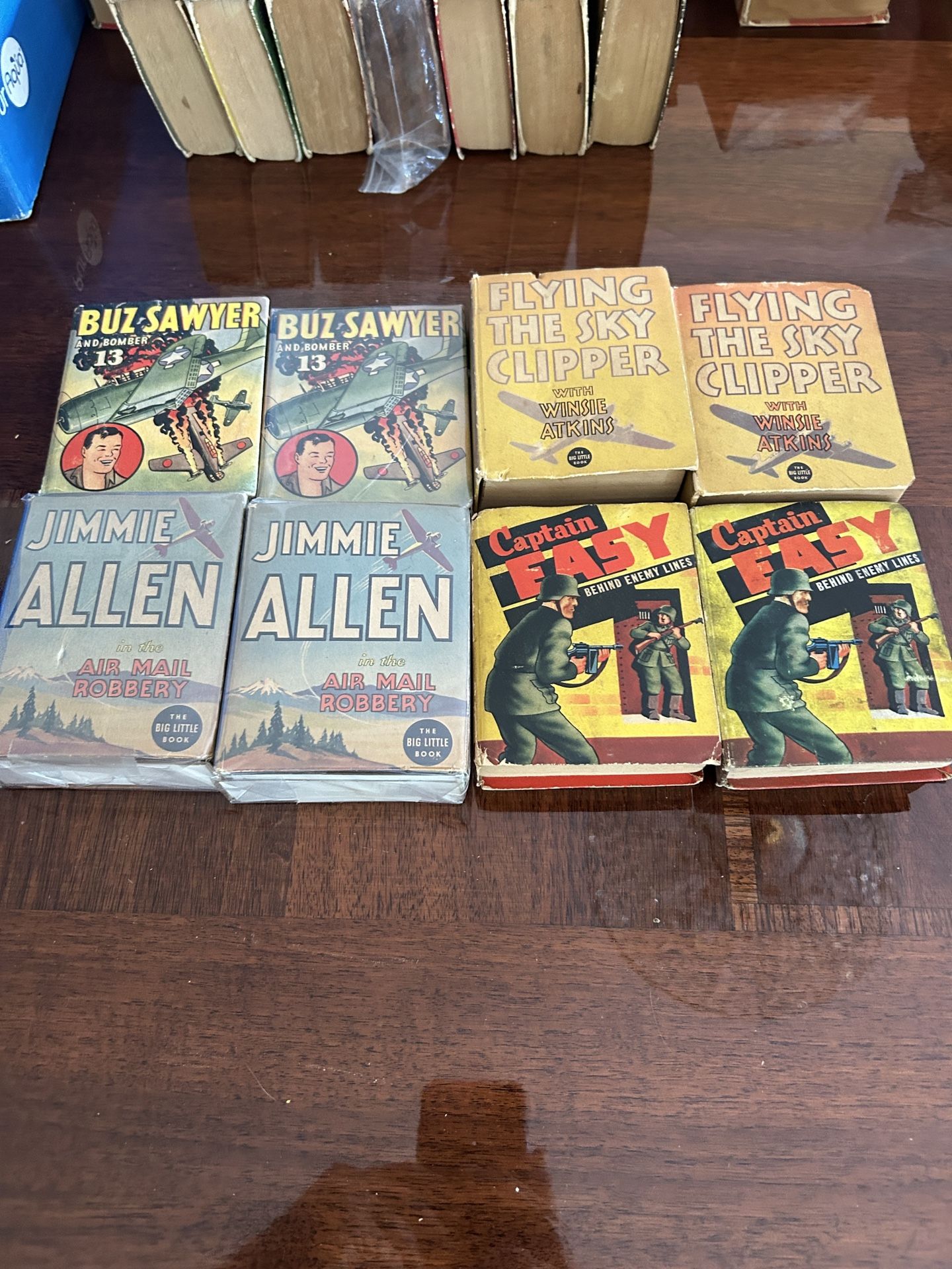 Big and better little book collection of eight aviation children’s books circa 1940
