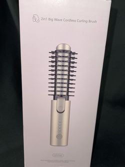2-in-1 Big Wave Cordless Curling Brush