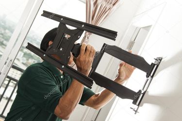 Instalación de tv en la pared