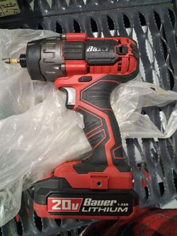 Title: Bauer 20V Cordless Impact Driver / Drill – Works, Battery Dead – $25 OBO
