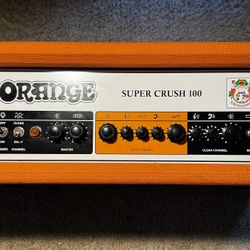 Orange 100-Watt Amp Head (solid state) - Cable Included