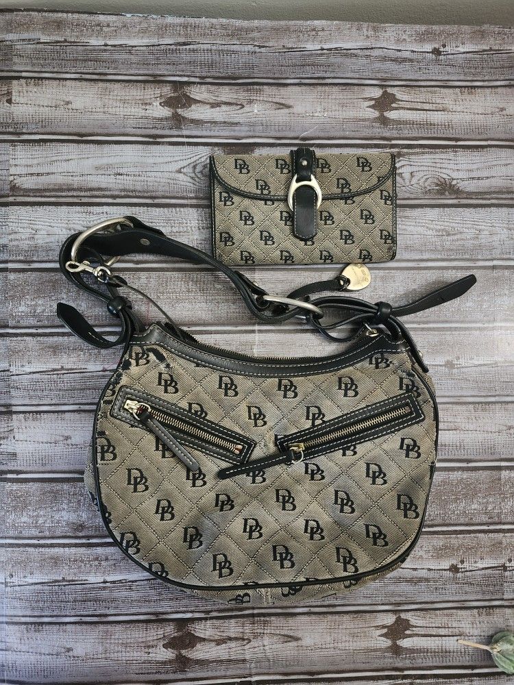 Vintage Dooney & Bourke Purse And Wallet Set
