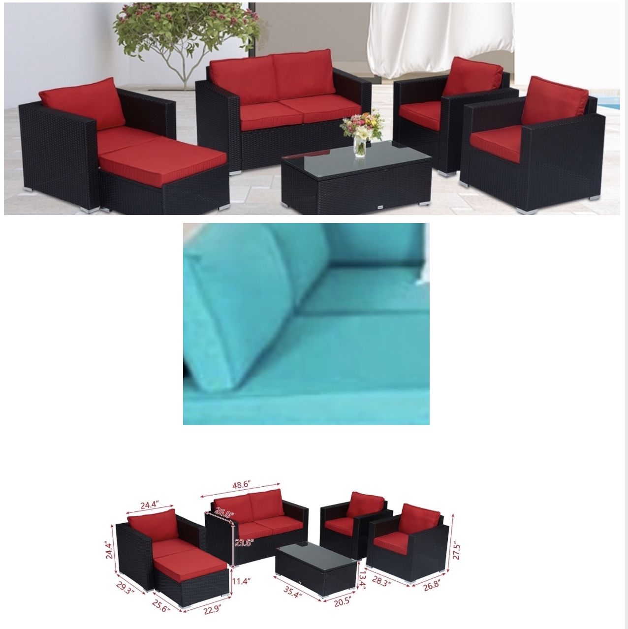 Outdoor Patio Furniture Set ( In Box) 