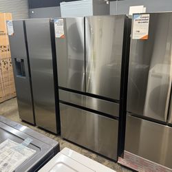 Samsung - Bespoke 29 cu. ft. 4-Door French Door Refrigerator with Inner Beverage Center - Stainless Steel