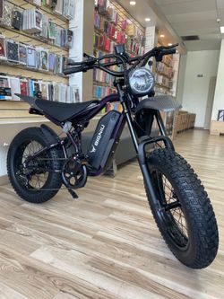 Purple Bigniu Electric Bike 40mph ebike Financing $49 Down Payment