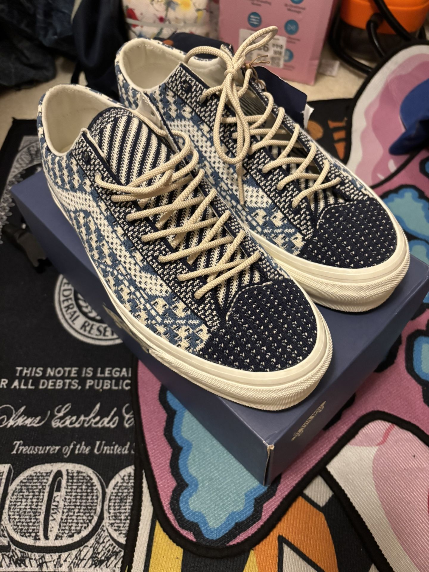 Vans Navy Tweed Rare Size 10.5