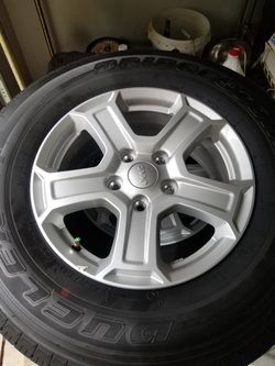 Bridgestone dueller 2457517 jeep wrangler rims