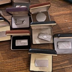 Vintage Sterling Silver Money Clips