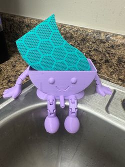 Sponge holder for kitchen sink