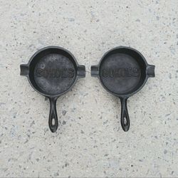 Vintage "SOKOL'S" Cast Iron Ashtrays 