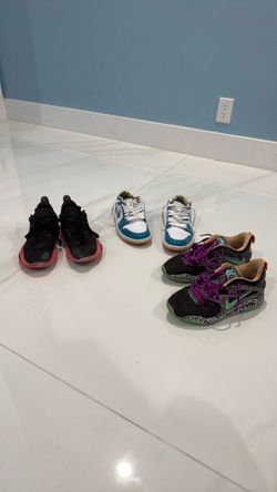 Kd 15s, Way of wades, Jordan 1s (all 7.5 men’s)
