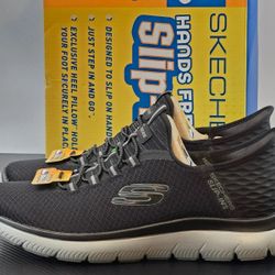 Men's Skechers Slip-ins Summits High Range Shoes - Black/Charcoal - Size 11.5
