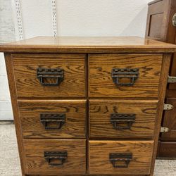 Sherer Counter Antique Seed Cabinet