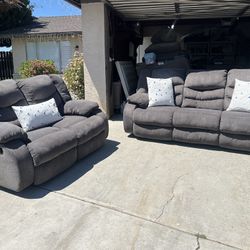 Gray Recliners 