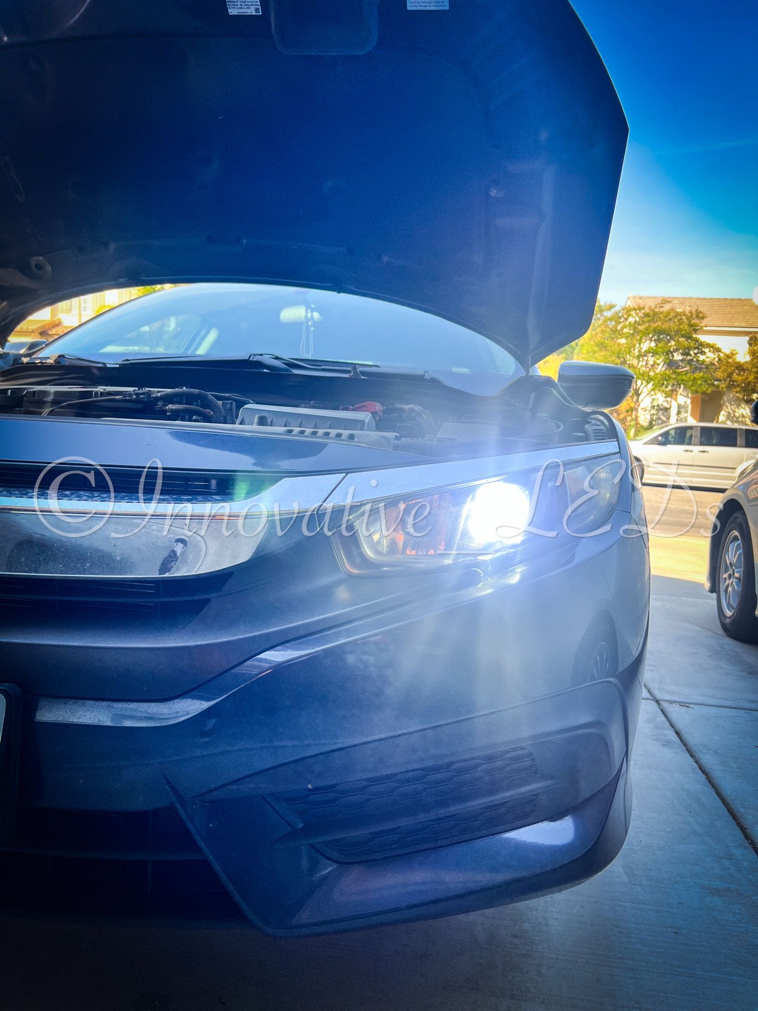 H3 LED Fog Light Bulb 6500K White, 30W 8000Lumen, H3 LED Headlight Bulbs for Fog Lamp DRL High/Low Beam, Canbus Error Free Long Lifespan