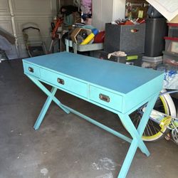 Turquoise Desk