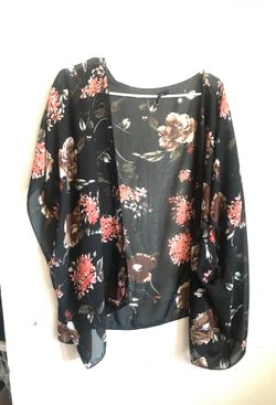 Flowery summer cardigan