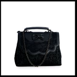 Black Veil Victorian Handbag