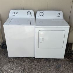 Washer And Dryer Electric Laundry Set Amana High Efficiency Super Capacity 