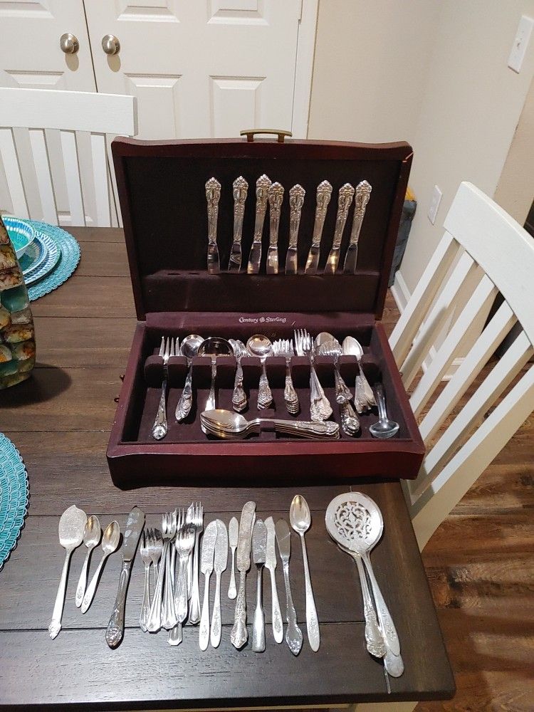 Century Sterling And Mix Match Old Silverware