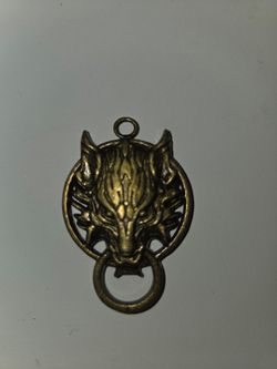 FINAL fantasy handmade Wolf Head Pendant Charm