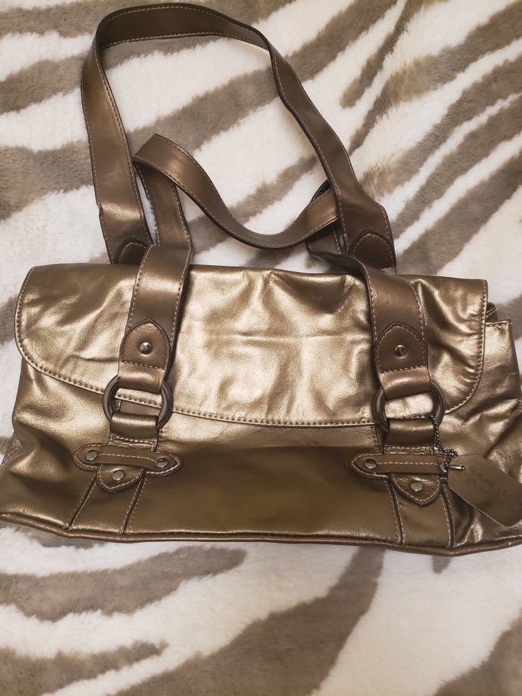 Worthington Bronze Leather Handbag for Sale in Oswego, SC - OfferUp