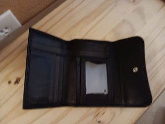 New Bosca Black Italian Leather Womens Wallet