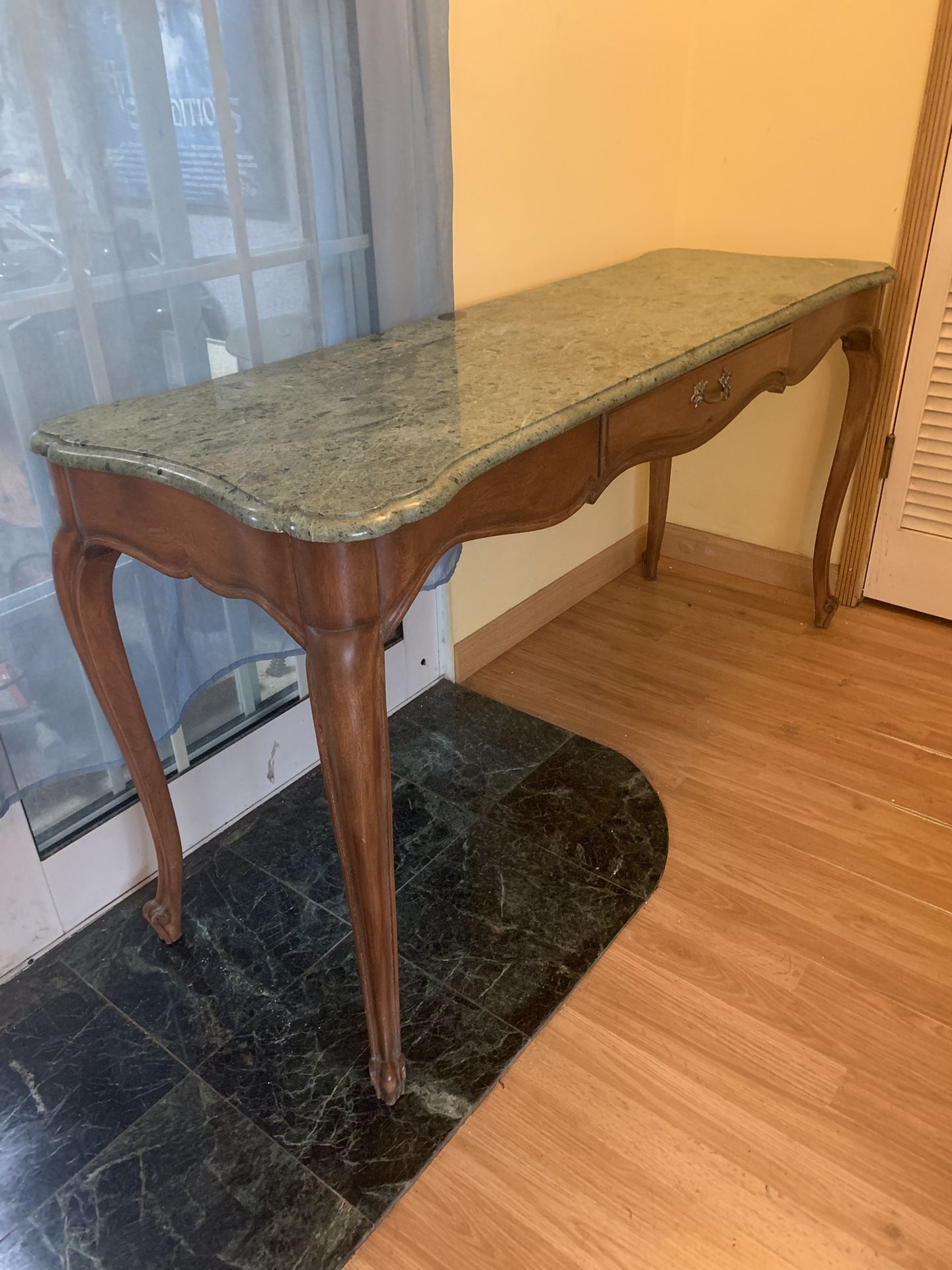 Château Cassard Romano French Marble Antique Console Table