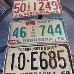Vintage License Plates 