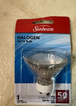 Sunbeam Gu10 Halogen Bulb 50 Watts (1225)
