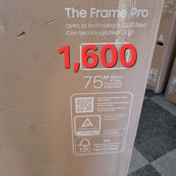 SAMSUNG 75"INCH QLED 4K THE FRAME TV LS03FAD PRO. 