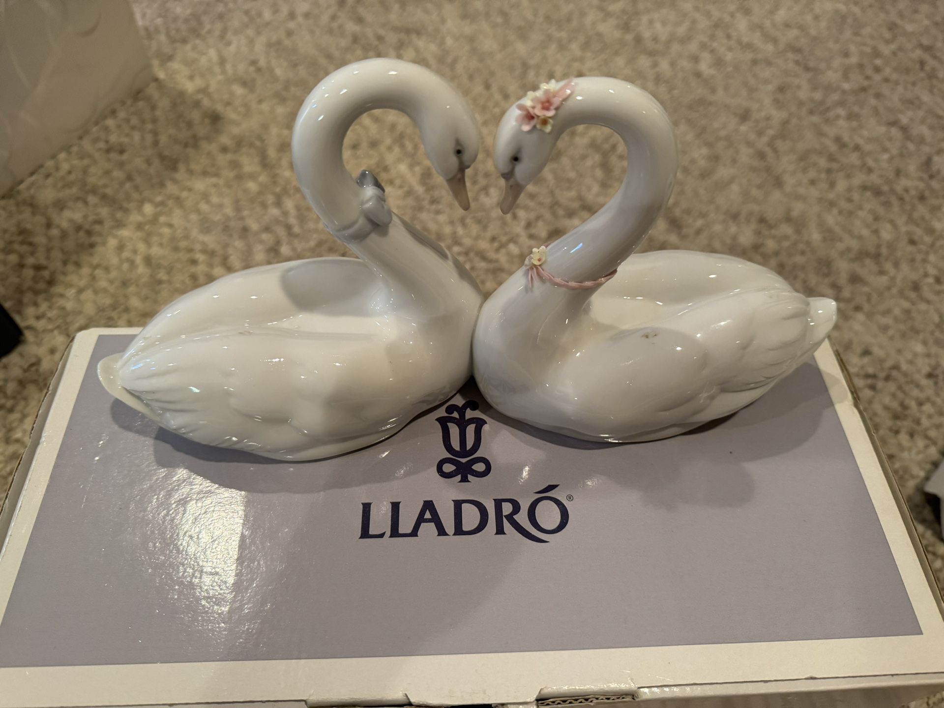 Lladro Endless Love Swans