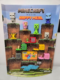 NEW Minecraft Happy Meal Collection Display