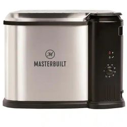 Masterbuilt 10 Liter XL Electric Fryer, Boiler, Steamer in Silver 